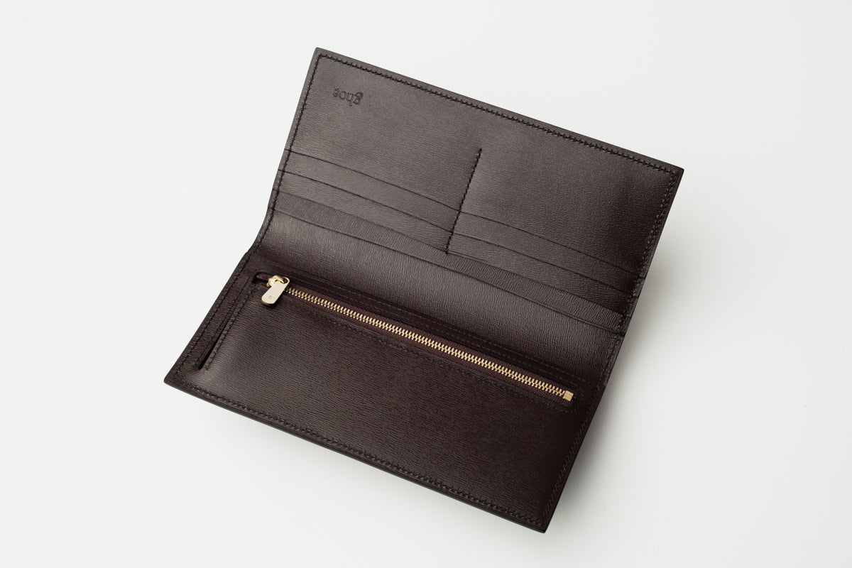 長財布 (ZIPコインケース付) boxcalf