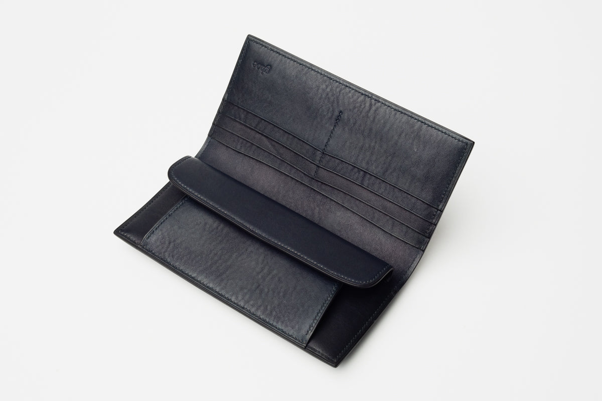 長財布 (ホック式コインケース付)  indaco