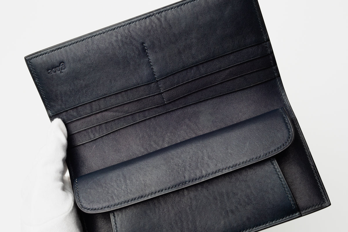 長財布 (ホック式コインケース付)  indaco