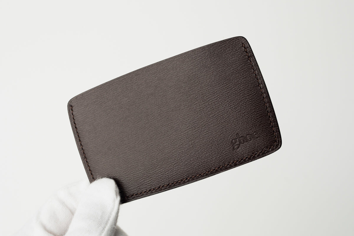 薄いカードケース　boxcalf